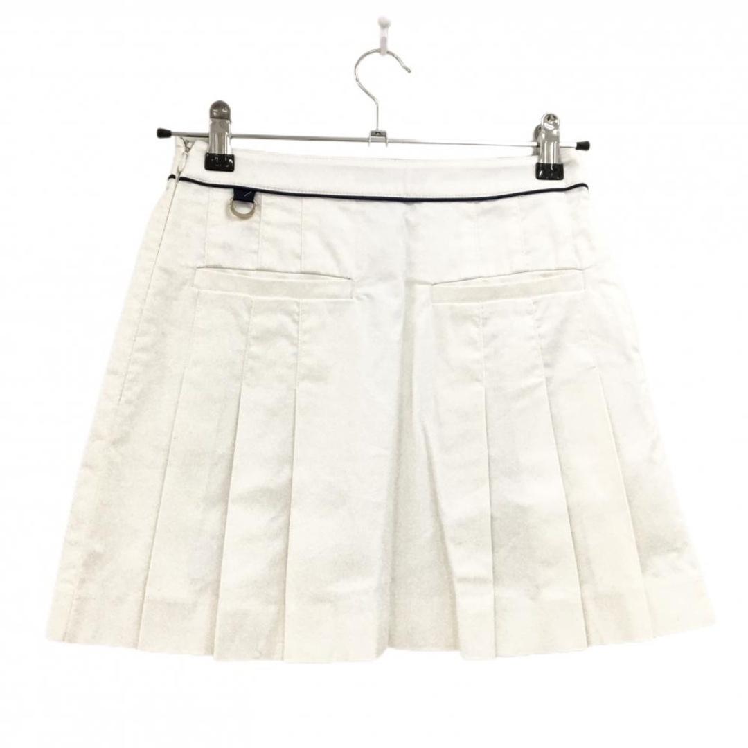 Samantha Thavasa - サマンサタバサNo.7 プリーツスカート 白×ネイビー