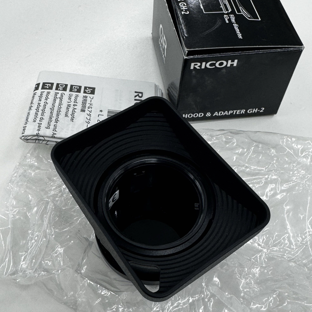 RICOH - RICOH GR DIGITAL Ⅲ Ⅳ 専用 フード&アダプター GH-2 の通販