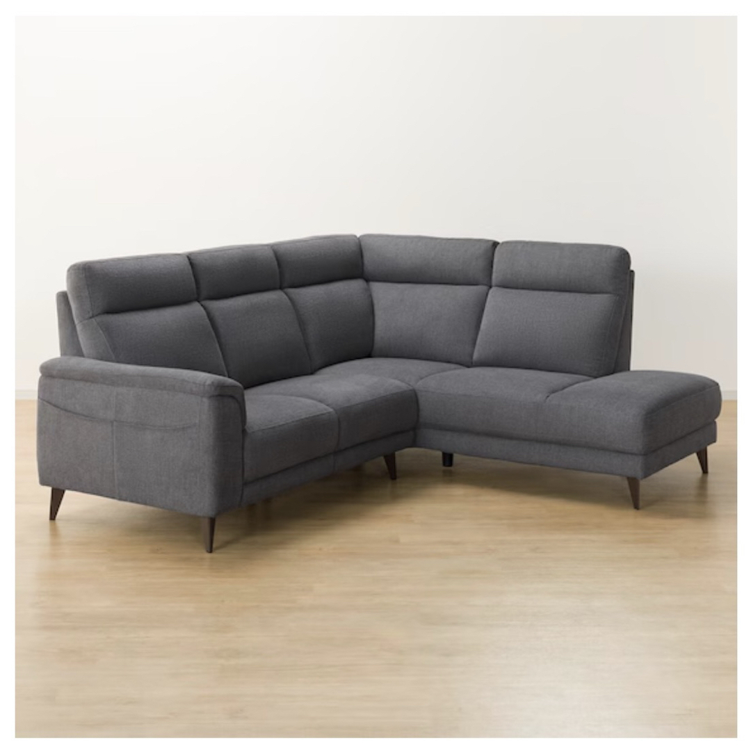 ニトリ - コーナーソファセット布貼りタイプ(LB07 左コーナー DGY)の