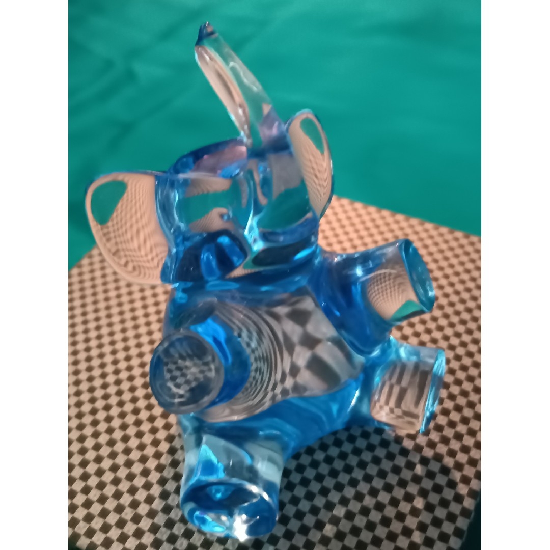 Baccarat - バカラ BACCARAT 動物シリーズ ブルーのゾウの置物の通販