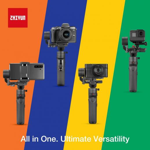 Zhiyun Crane M2 3軸ジンバルスタビライザー、軽量ミラーレスカメラ