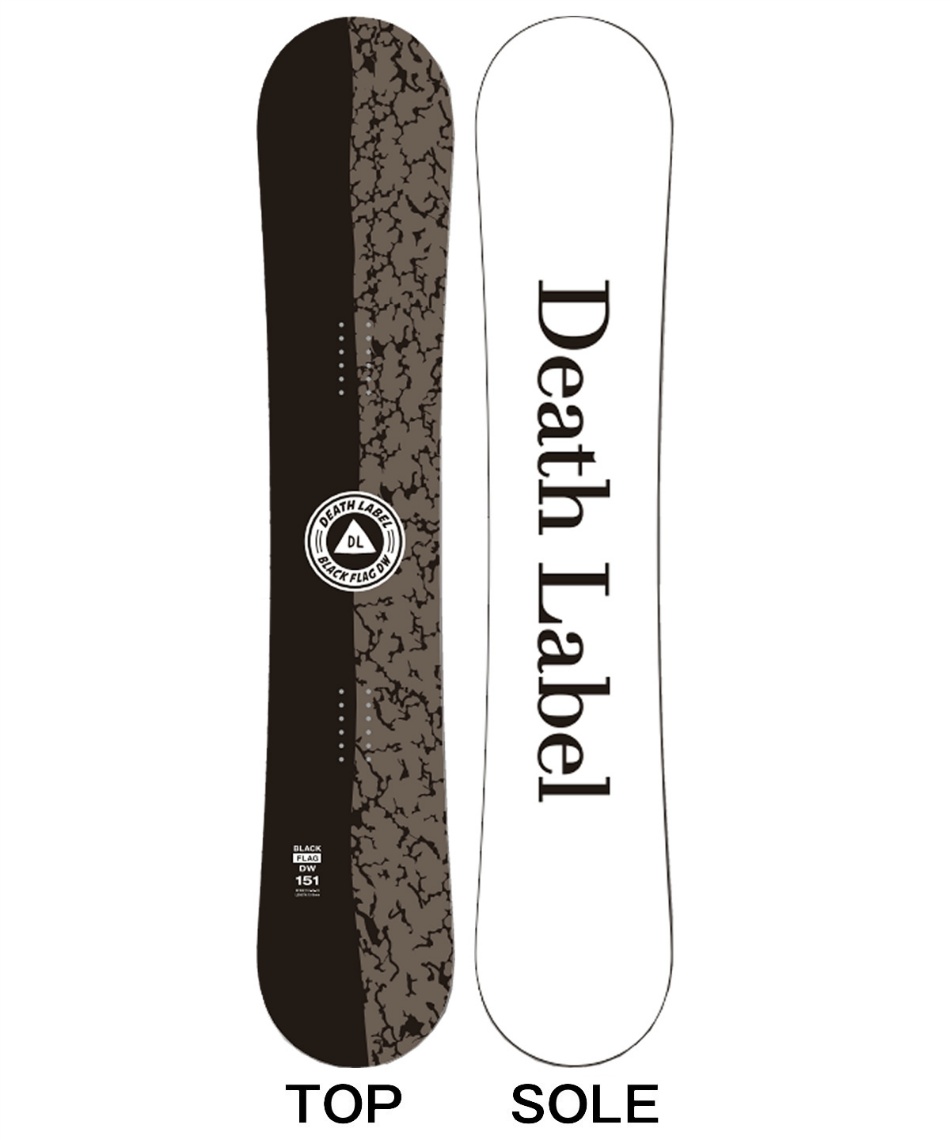デスレーベル(DEATH LABEL) スノーボード 板 ブラックフラッグ DW
