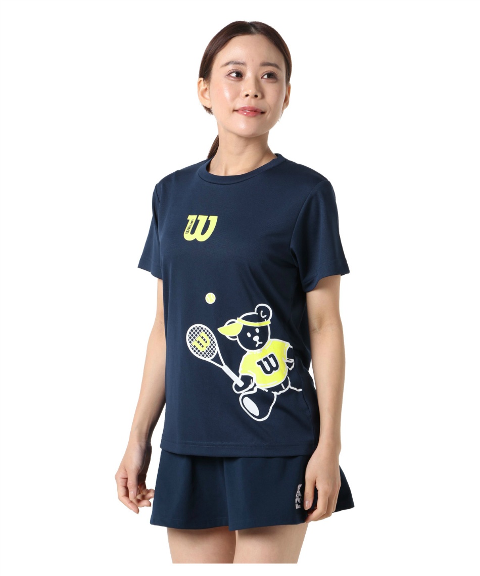 ウイルソン(Wilson) テニスウェア バドミントンウェア Tシャツ 半袖