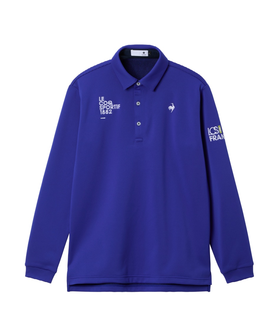 ゴルフウェア ポロシャツ 長袖 ヒートナビベーシックデザイン長袖