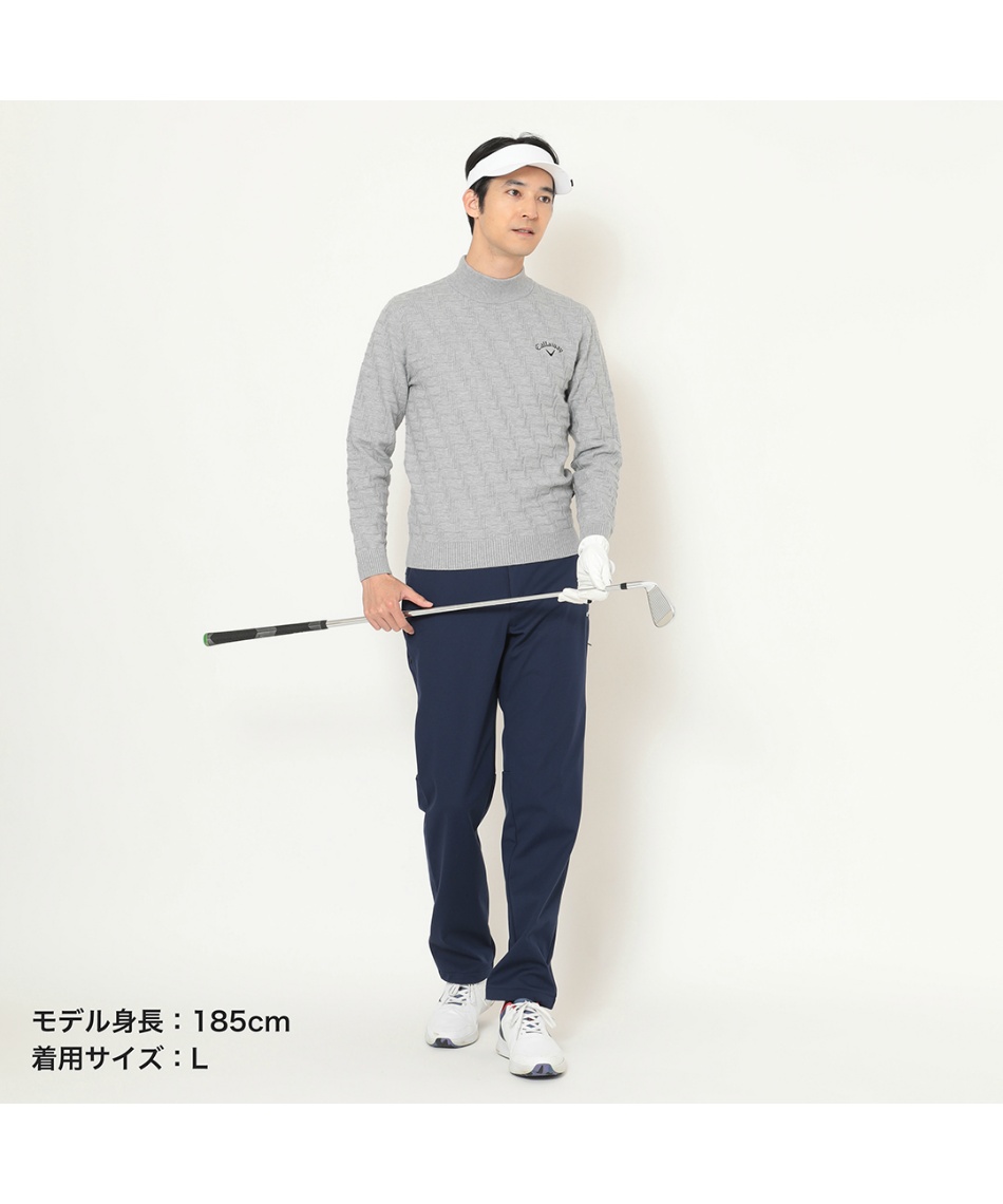 ゴルフウェア セーター リンクス編みハイネックニット C25218104