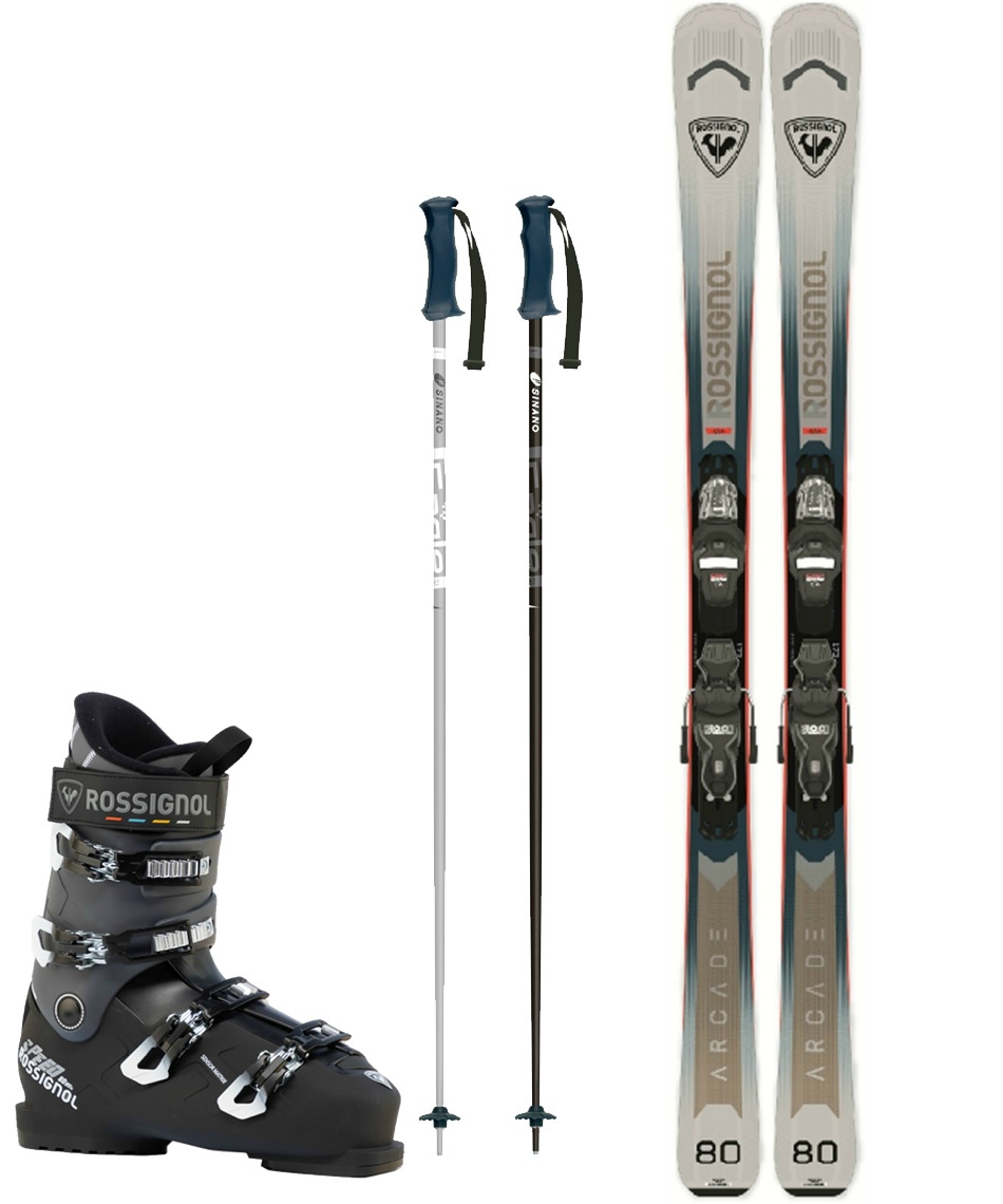 ロシニョール(ROSSIGNOL) スキー板 オールラウンド 4点セット ARCADE