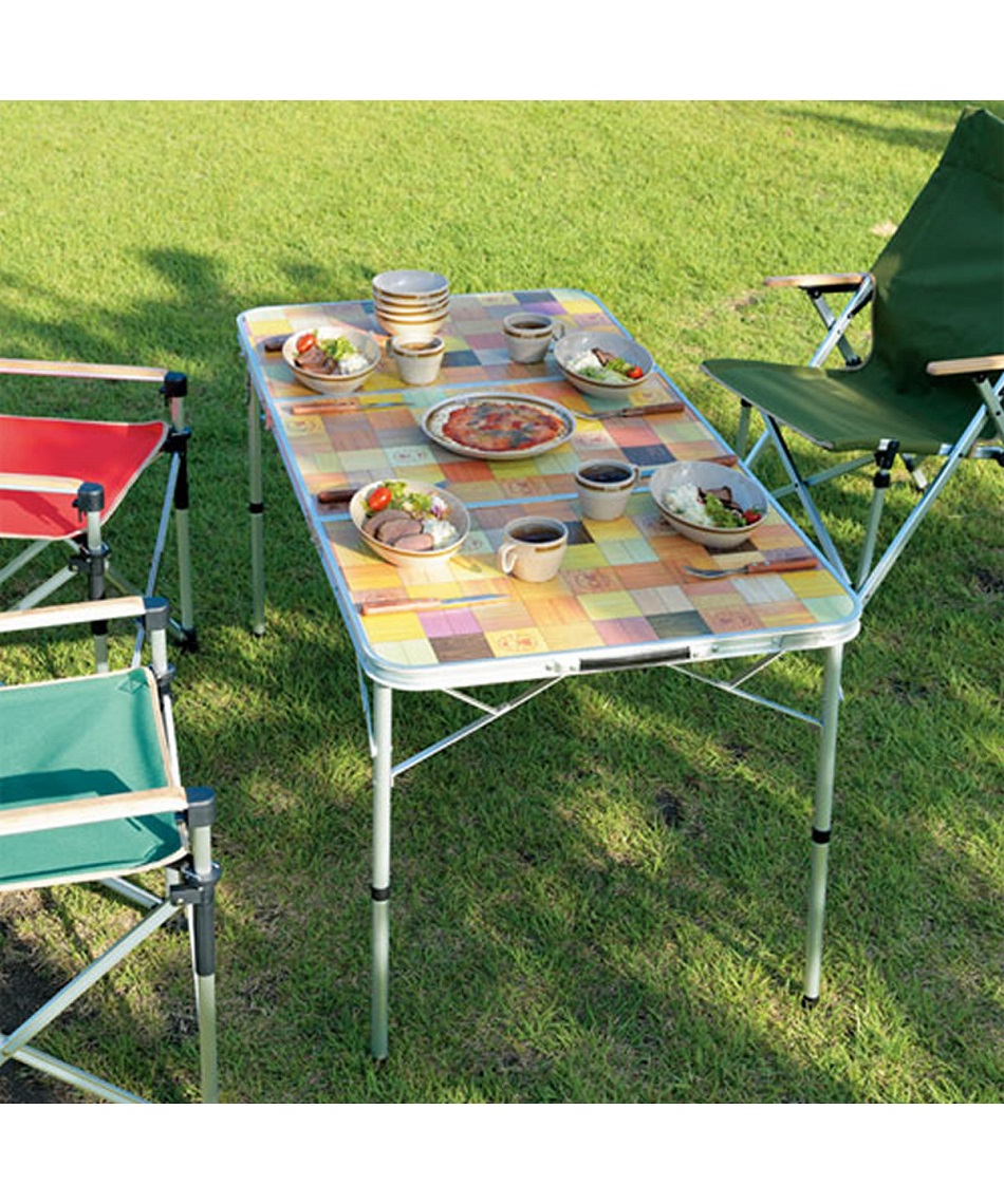 コールマン(Coleman) アウトドアテーブル 140cm ナチュラルモザイク