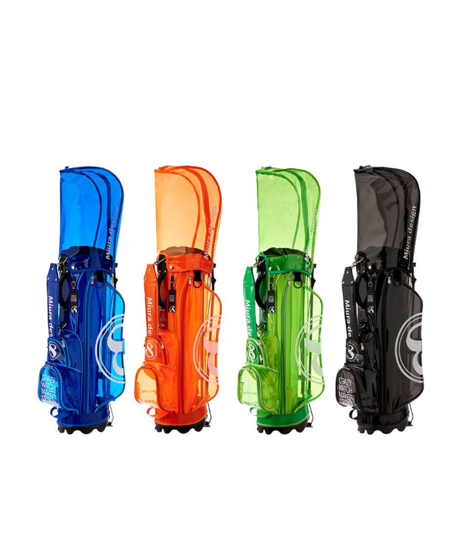 フランク三浦 ゴルフ スタンドキャディバッグ スケルトンキャディ