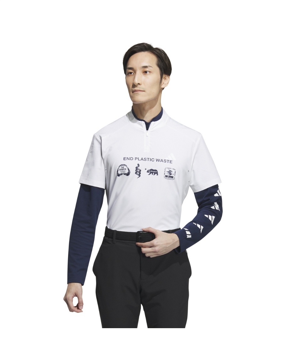 アディダス(adidas) ゴルフウェア シャツセット モックネック