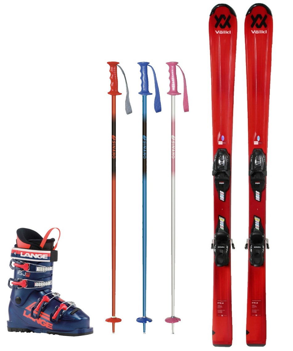 フォルクル(Volkl) ジュニアスキー板 4点セット RTM JR+4.5 v-MOTION+