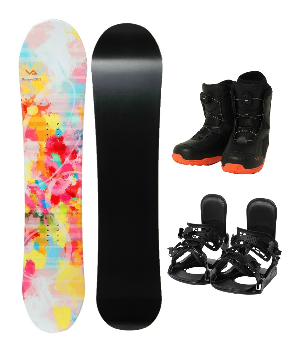 スノーボード 3点セット ボード板+ビンディング+ブーツ PIXCELIVE