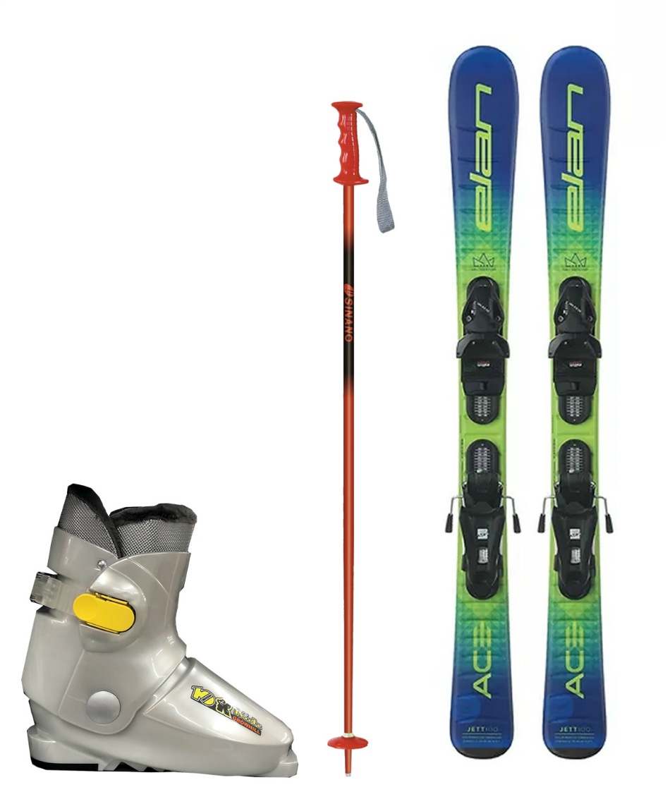 エラン(ELAN) ジュニアスキー板 4点セット JETT JRS + EL4.5 GW+10K+
