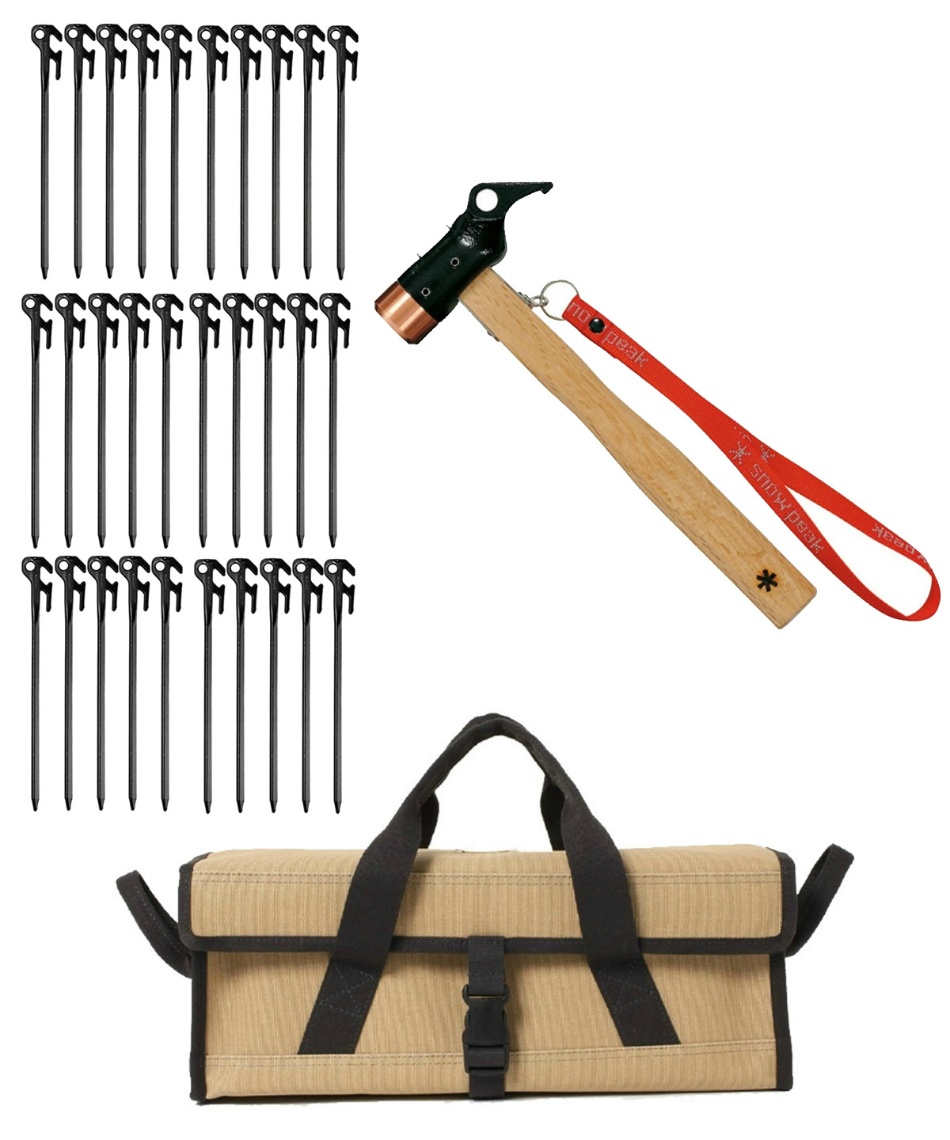 スノーピーク(snow peak) ペグ ハンマー セット ソリッドステーク