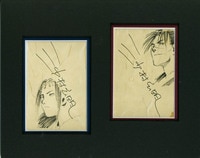 手塚治虫直筆カラーイラスト（線は印刷）「プライム・ローズ」