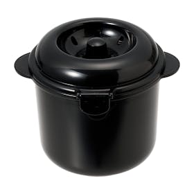 カクセー 電子レンジ専用炊飯器 紀州備長炭配合 ちびくろちゃん 2合