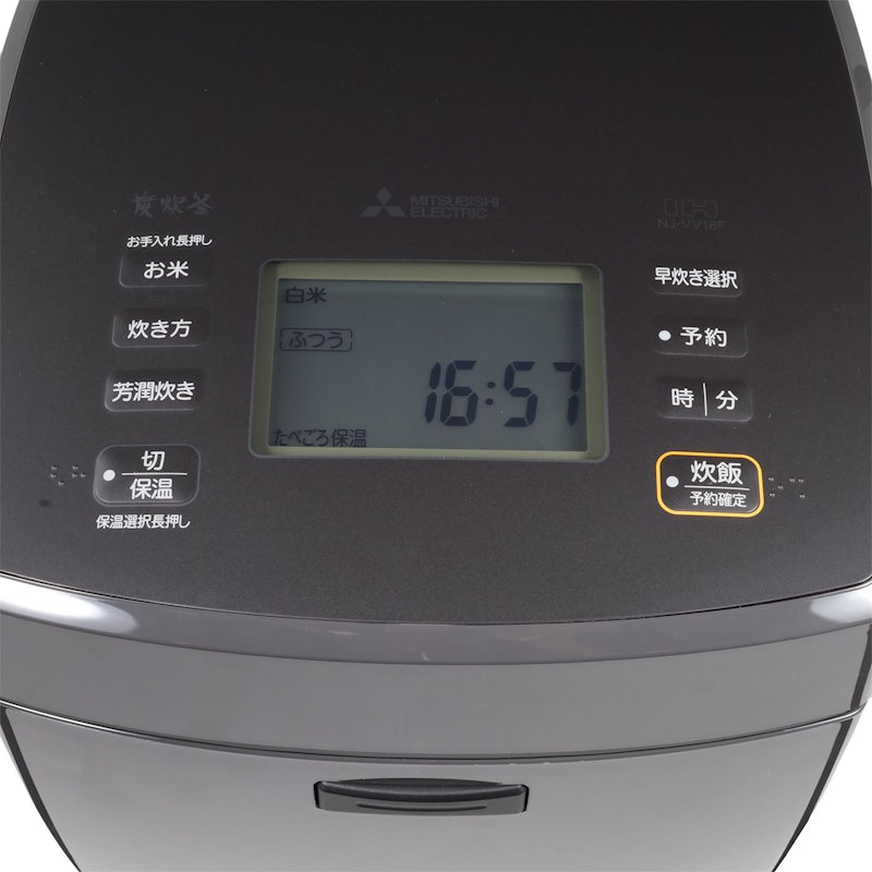 三菱電機 炭炊釜 IHジャー炊飯器 NJ-VV18Fを検証レビュー！一升（10合
