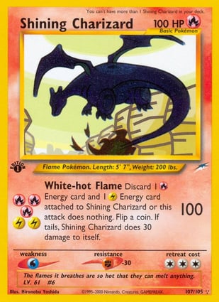 Shining Charizard (107/105) | Pokémon | MYP Cards