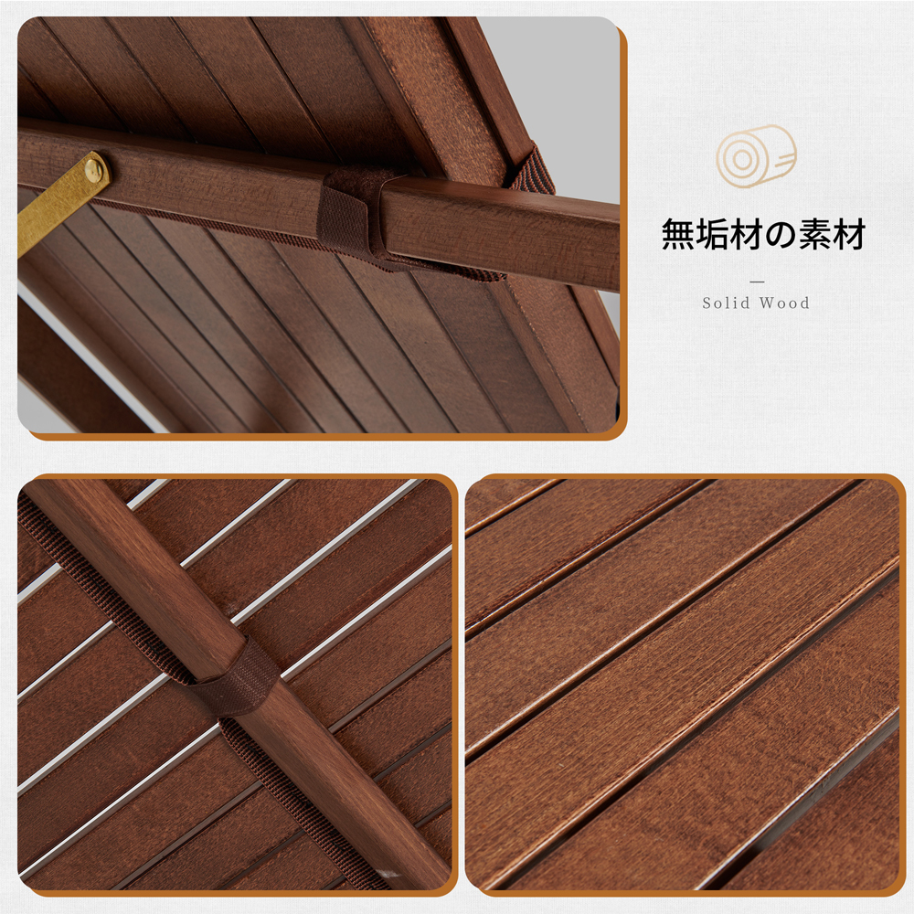 数量限定】Naturehike ウッドテーブル ロールトップテーブル 2~4人用