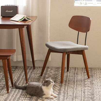 Woody Prime Boxツゲ材 クッション付き木製ダイニングチェア | 座り