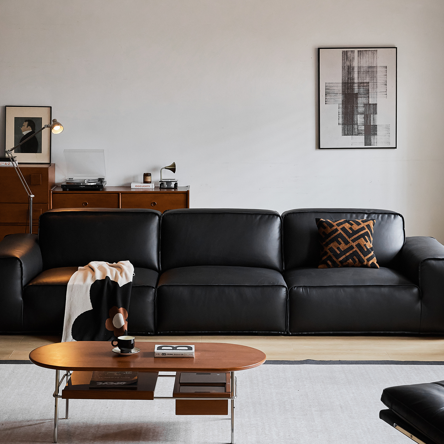 Woody Prime Box牛本革ソファ【カスタマイズ可】 | 空間に合わせて調整