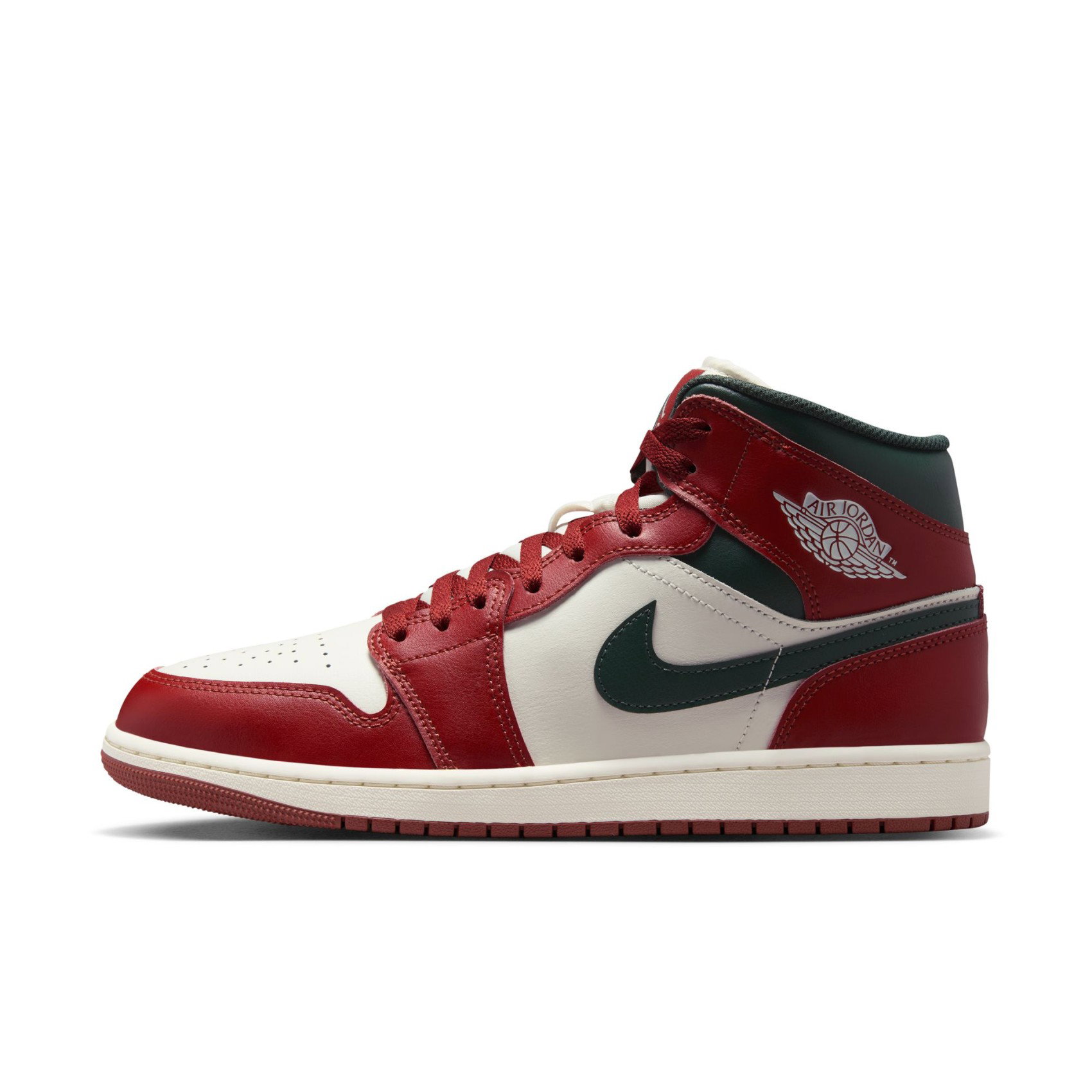 Nike Air Jordan 1 Mid 'Redstone Midnight Green' Erkek Basketbol