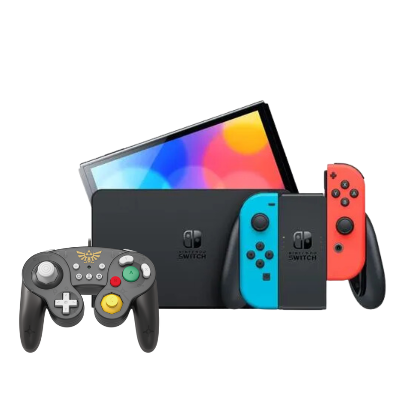 Nintendo Switch OLED + Control Hori Zelda para Switch : Pacifiko