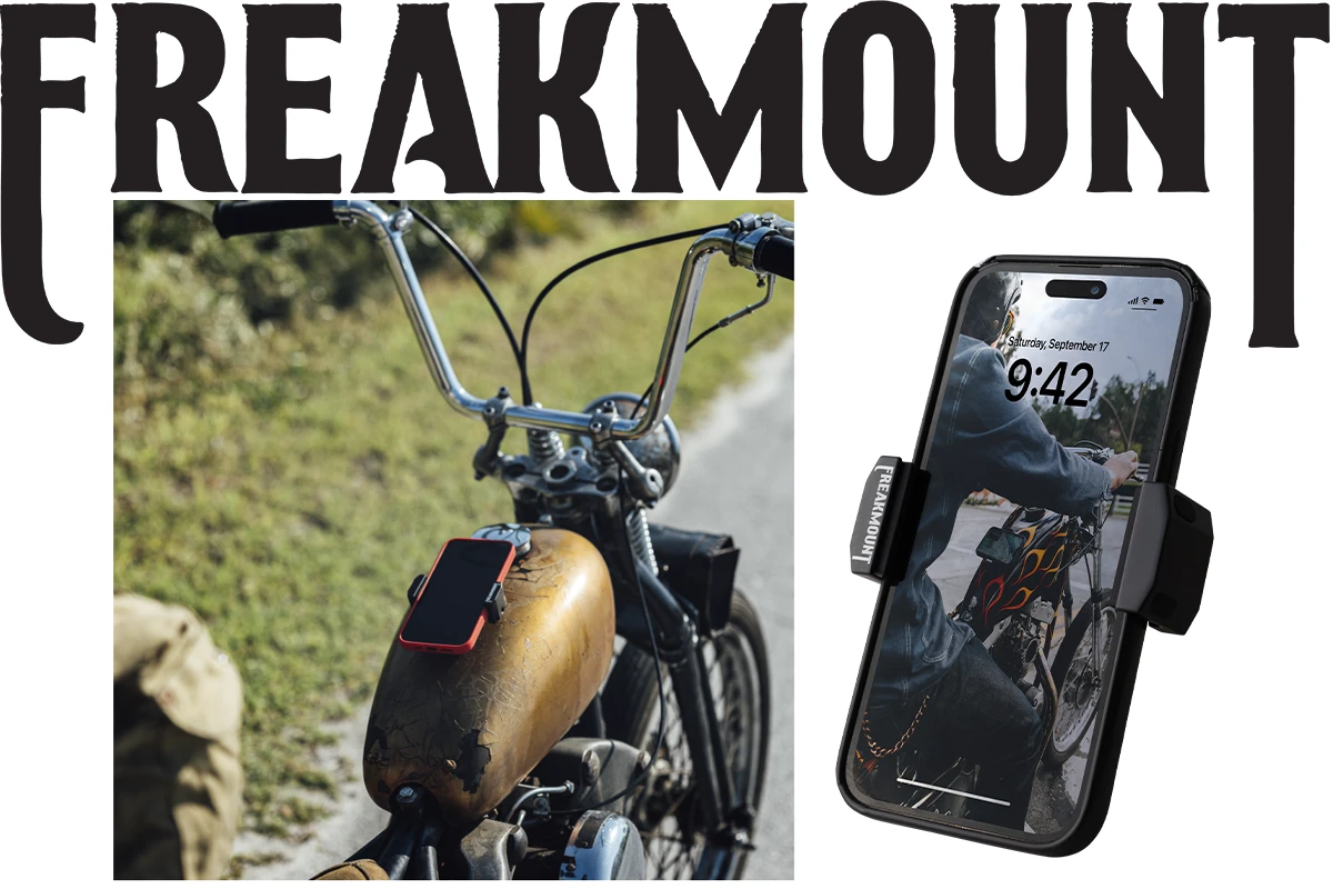新製品】超強力マグネット式バイク用スマホホルダー「フリークマウント