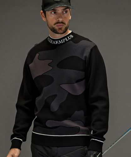 LUXEAKMPLUS(リュクスエイケイエムプラス)ゴルフ カモ柄モックネック