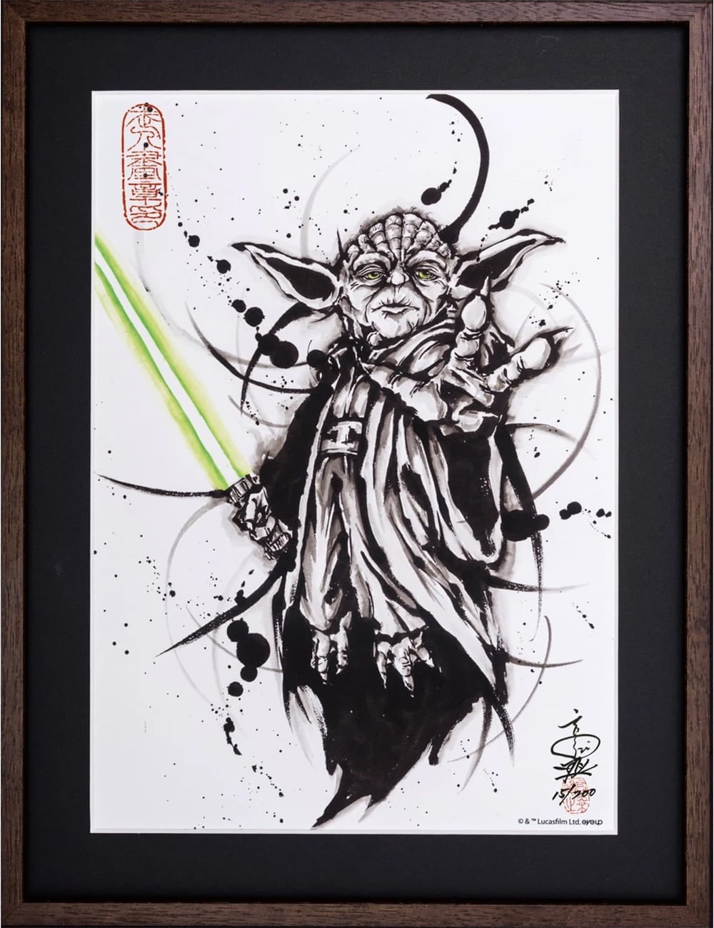 スター・ウォーズ 武人画「ヨーダ」｜浮世絵工房