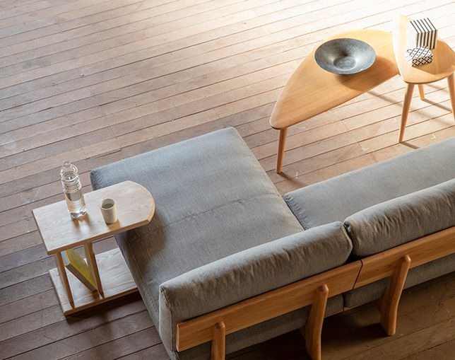 ナガノインテリア NAGANOINTERIOR センターテーブル 天然木 ラタン