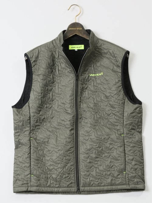 大きいサイズ】ビバハート/VIVA HEART 撥水 中綿ベスト(GB-2L 54カーキ