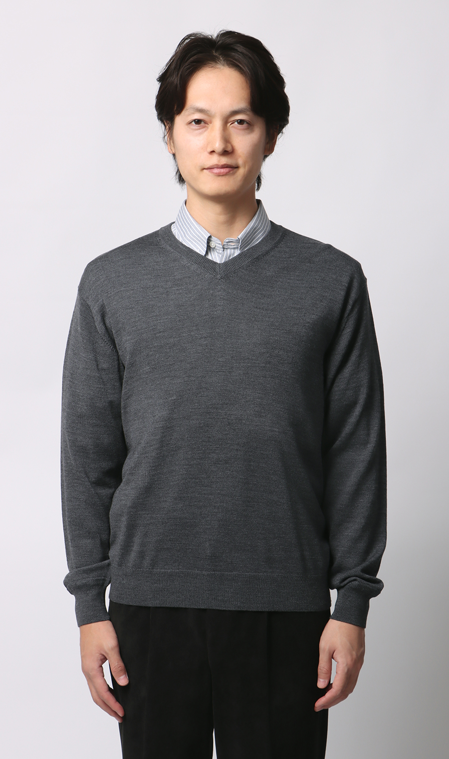 週替わり_メンズ】Vネックセーター【毛玉CLEAR】【＃すごセーター