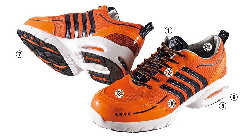 ジーベック 85124 セフティシューズ 樹脂先芯｜安全靴の通販なら