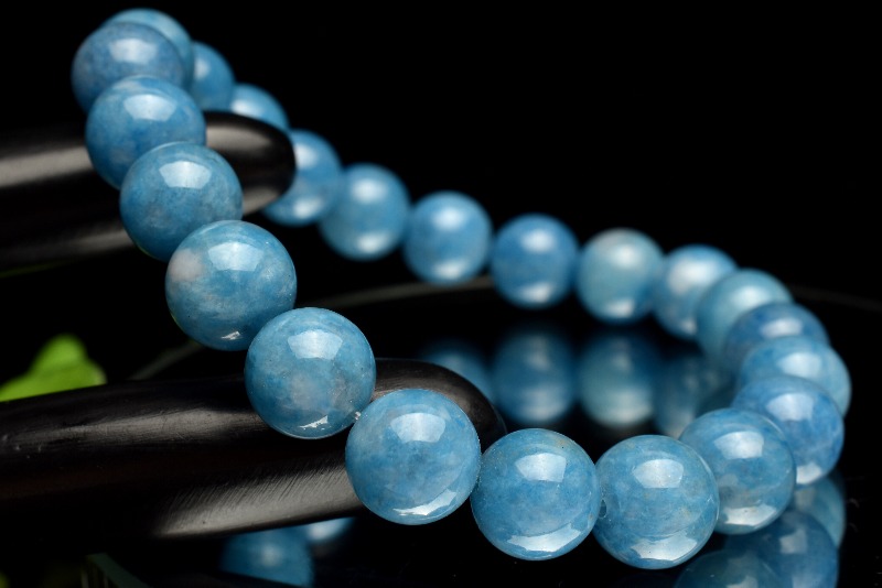 1点物】希少◇高発色 トロレアイト (トロール石) 9mm ブレスレット