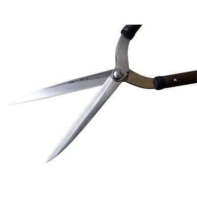 999：鋏屋一番 庭師門型刈込鋏6寸 安来鋼白紙（樫柄450mm） - 植木鋏