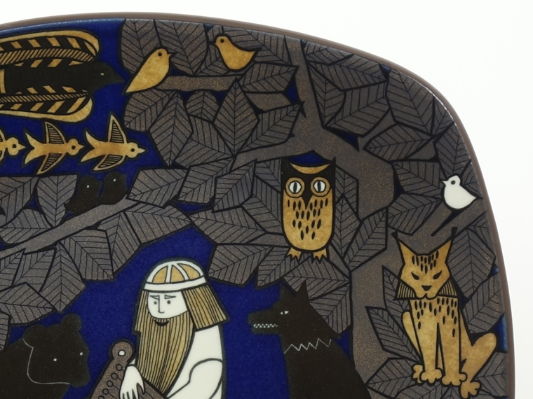 ARABIA/アラビア Kalevala/カレワラ 150周年記念プレート 002|北欧