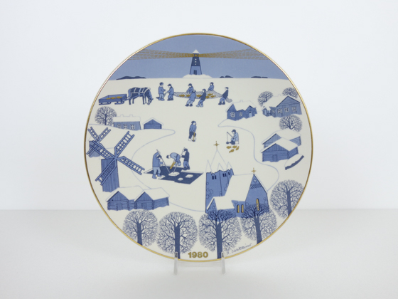 ARABIA/アラビア クリスマスプレート 1980年 002|北欧ヴィンテージの