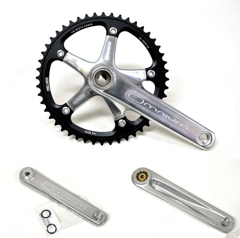 SRAM スラム OMNIUM オムニウム クランクセット シルバー×ブラック