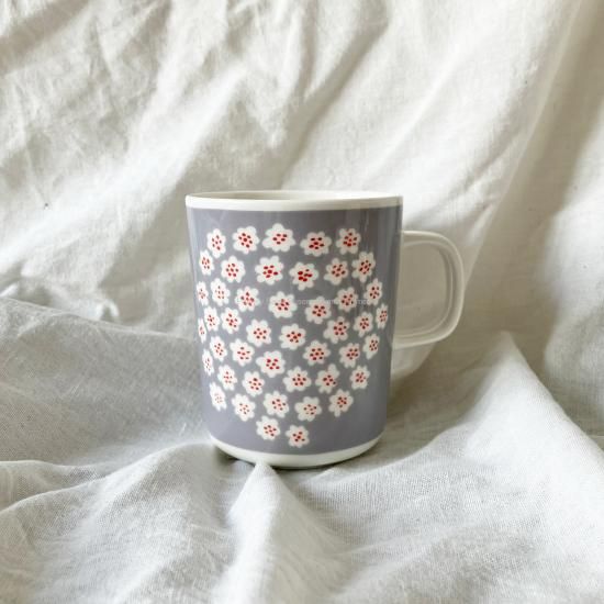 marimekko PUKETTI マグカップ | グレー - 北欧雑貨店 MUSHROOM APARTMENT