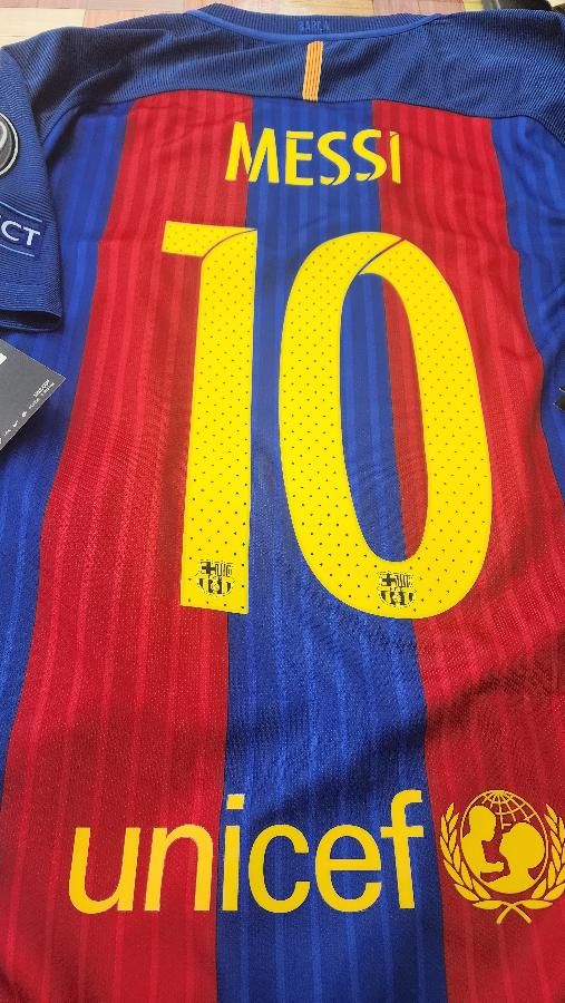 FCバルセロナ（H)16/17 UCL メッシ＃10 パッチx3個付き！
