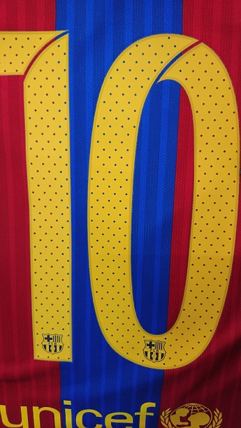 FCバルセロナ（H) 16/17 選手支給 UEFA CL用 メッシ＃10