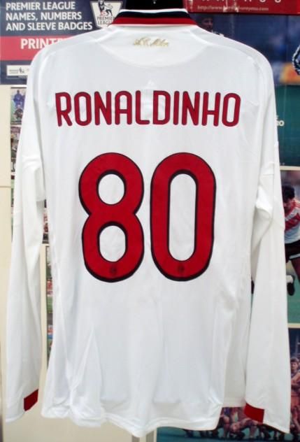 ACミラン RONALDINHO 80 シャツ ACミラン（A）09/10選手支給長袖