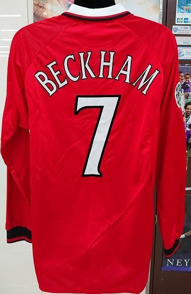 マンチェスターU （H) 99/00 長袖 CL-&トヨタ杯 ベッカム＃7