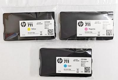 HP711 カラーインクカートリッジ3色[簡易梱包でお届け] - プロッター