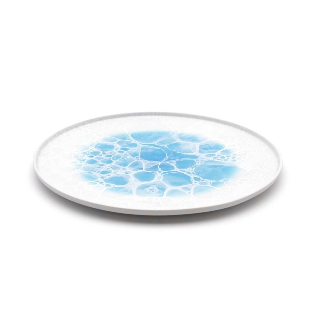 泡 frame ラウンドプレート 26cm Blue - 有田焼窯元 やま平窯 公式