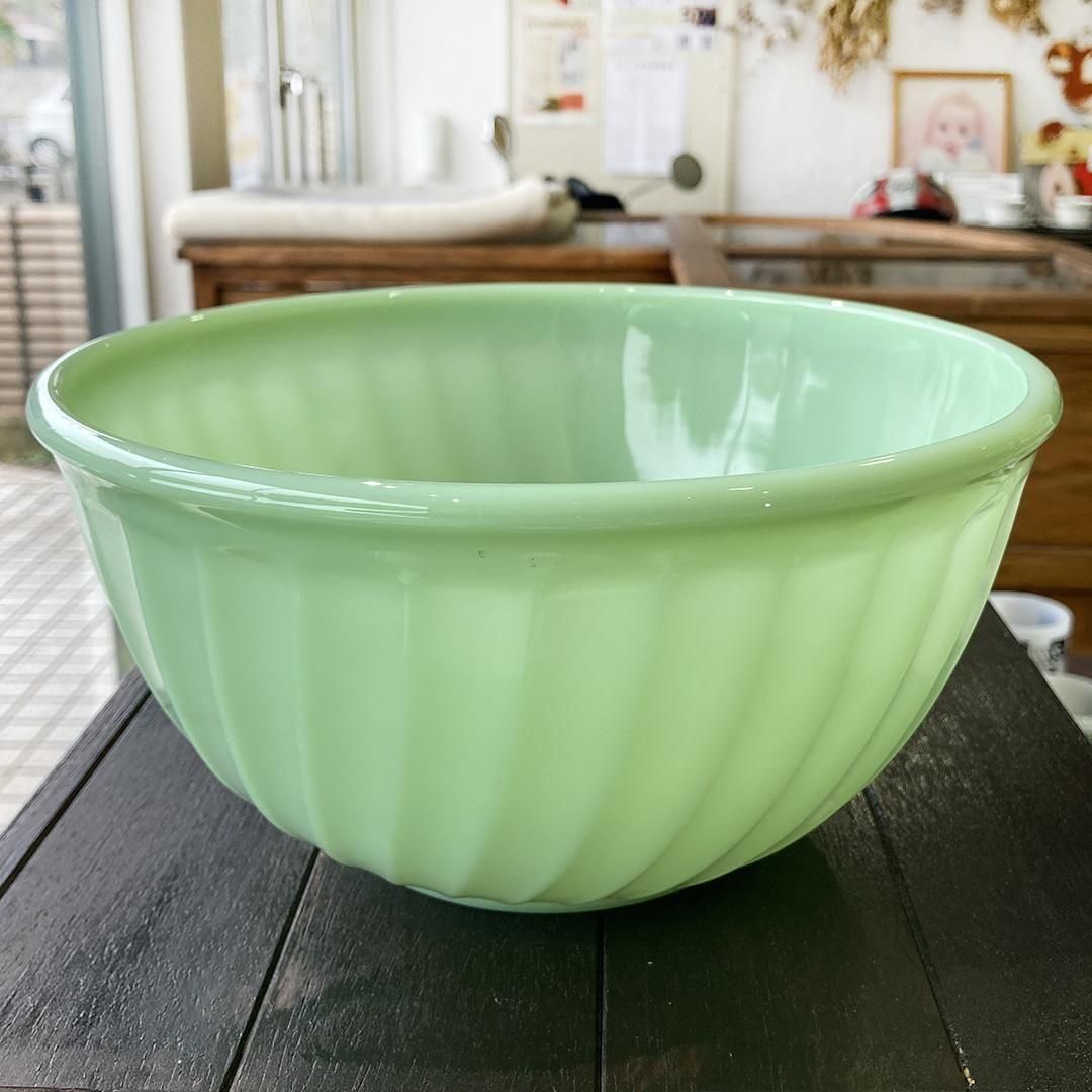 スワールミキシングボウル9インチ23cm Fire-king - マメチコ Fashion