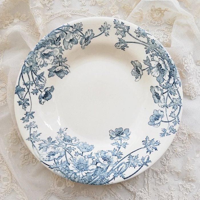 フランス GIEN ANEMONES ジアン アネモネ スーププレート 深皿 B