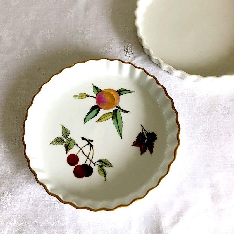 英国製ロイヤルウースタータルト皿 フルーツモチーフ