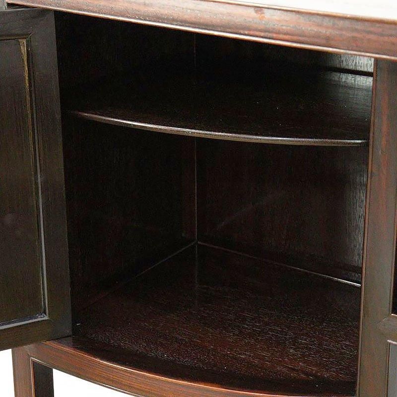 総紫檀 飾り棚 茶棚 アンティーク 和モダン家具