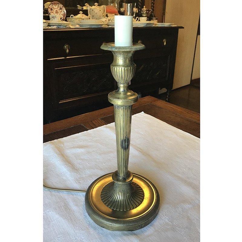 アンティーク燭台 電球ランプスタンド 魅惑的なアールデコ調